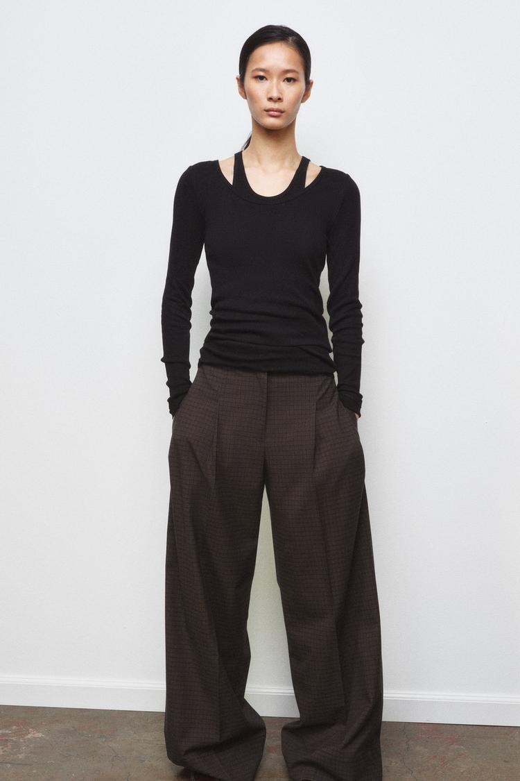 DOUBLE RIBBED T-SHIRT - Zara product image