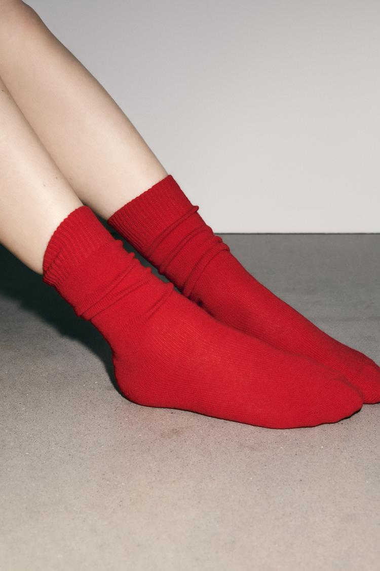 TALL WOOL BLEND SOCKS - Zara product image