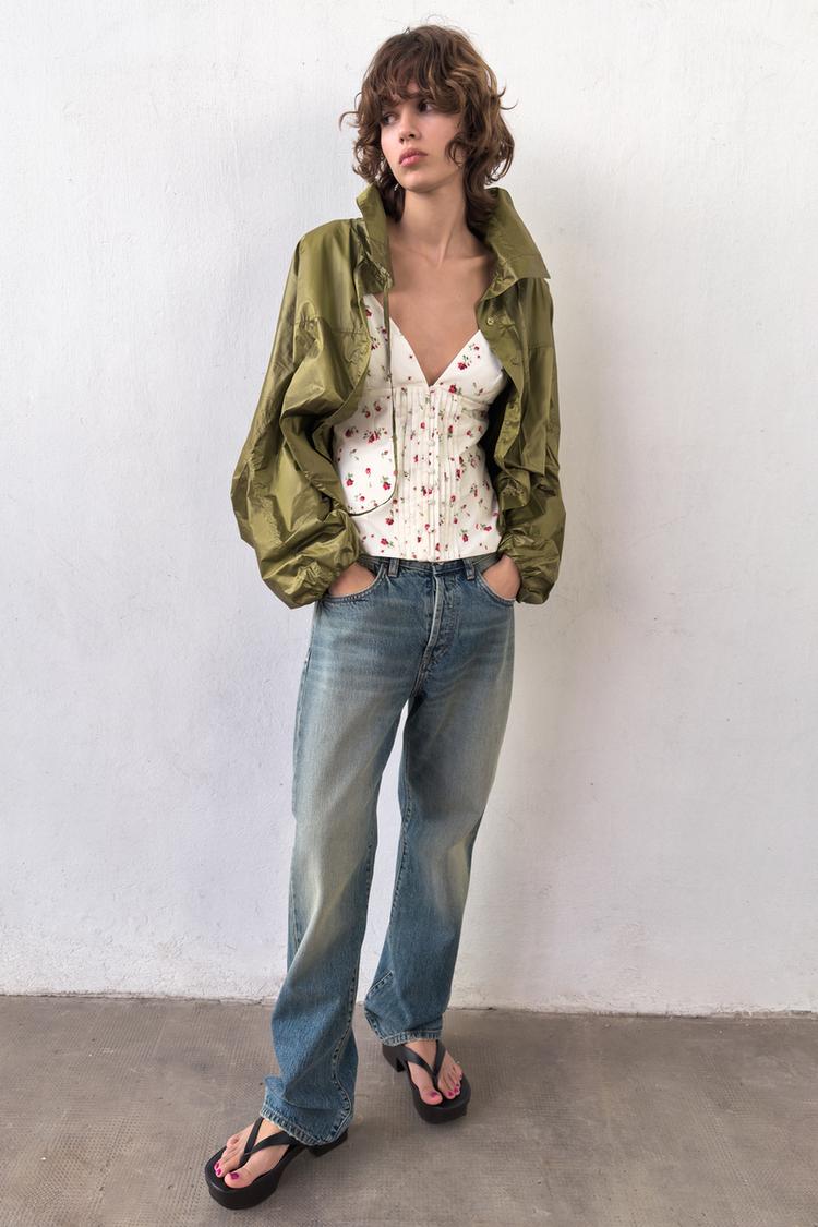 PLEATED STRAP TOP - Zara product image