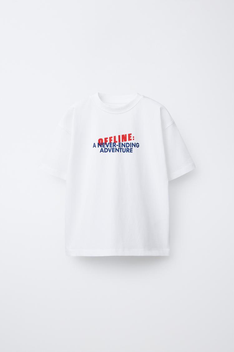 TEXT PRINT T-SHIRT - Zara product image