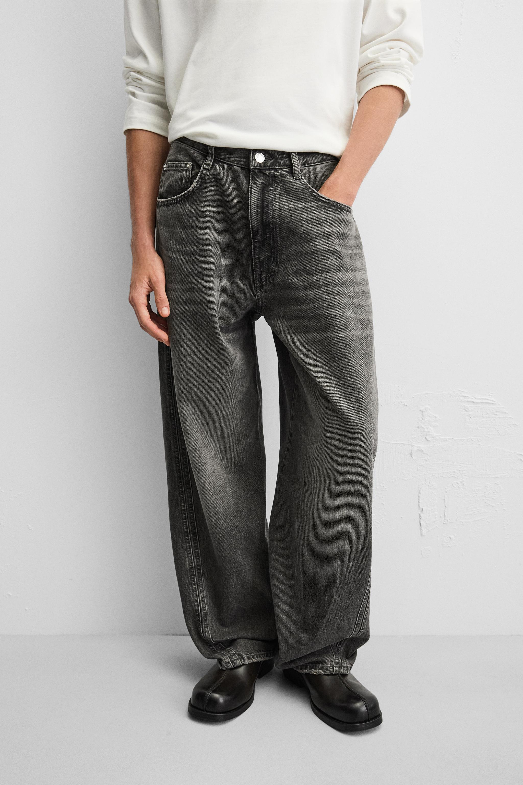 BAGGY FIT JEANS WITH SEAMS