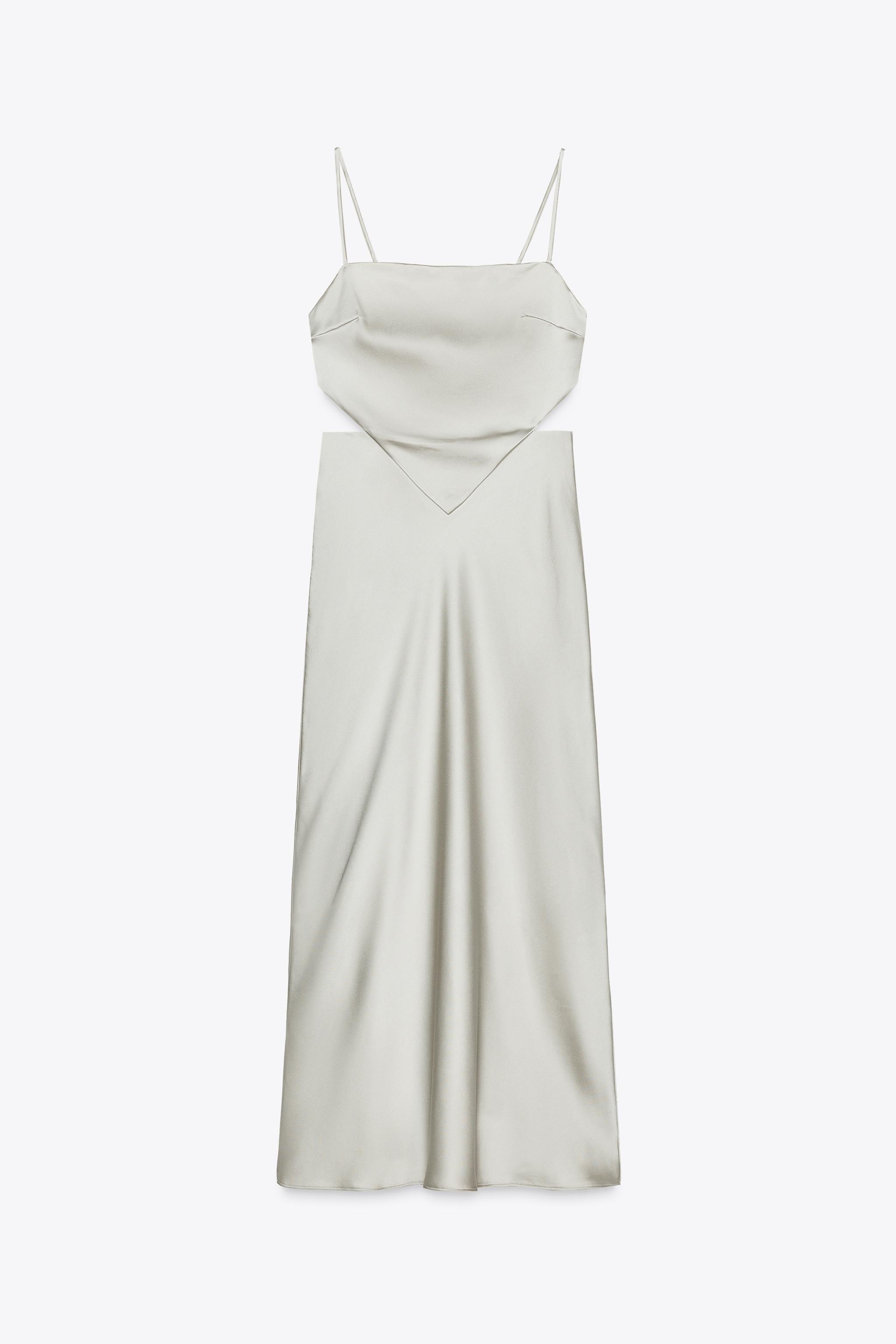ROBE SATINÉE HAUT FOULARD