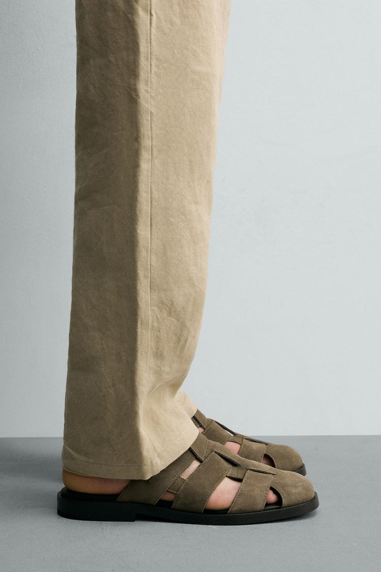 LEATHER FISHERMAN SANDALS - Zara product image