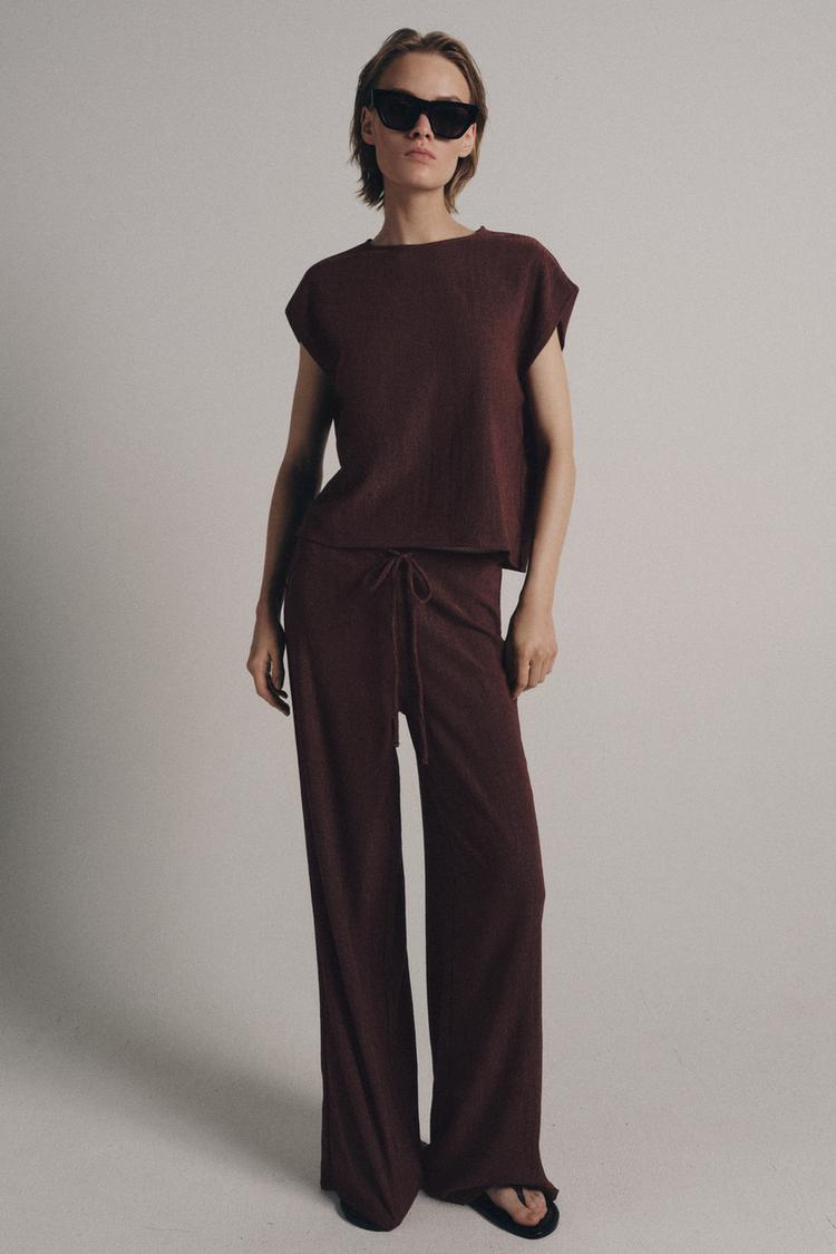 RUSTIC STRAIGHT LEG PANTS - Zara product image