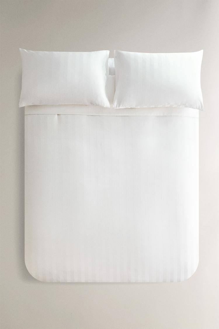 SATEEN STRIPED DUVET COVER (500 THREAD COUNT)
