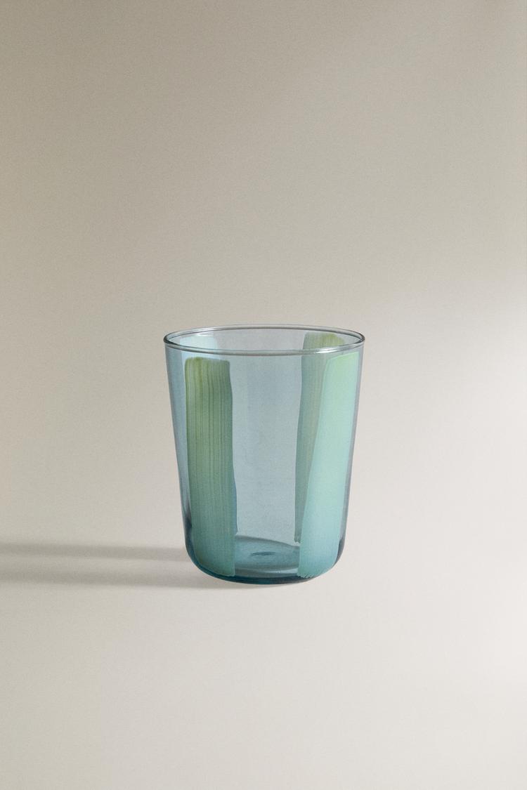 STRIPED GLASS TUMBLER - Zara product image