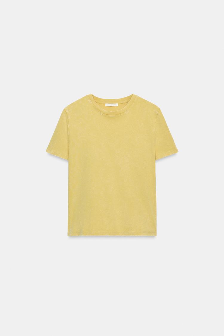 RUSTIC SHORT SLEEVE T-SHIRT - Zara product image