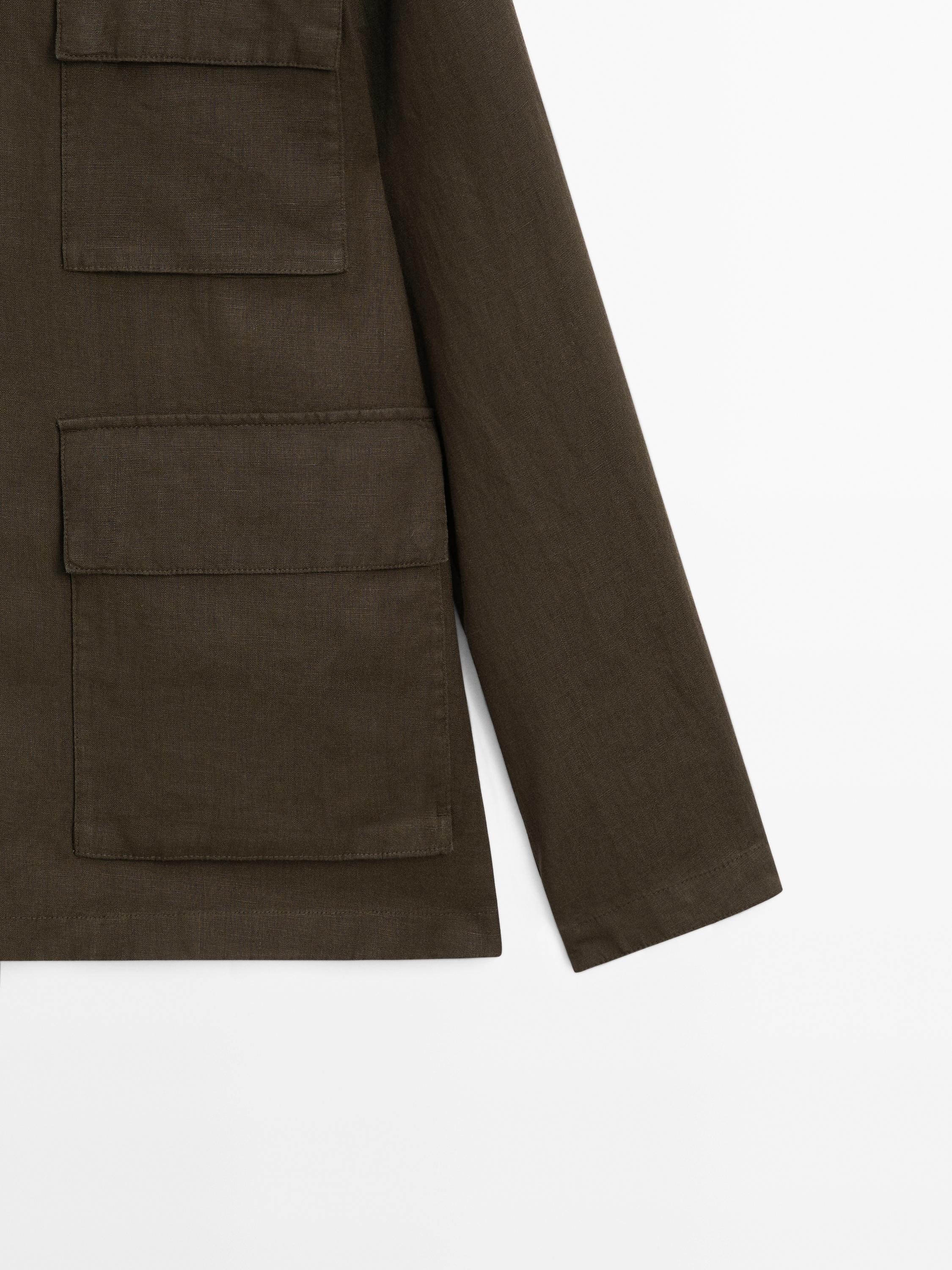 100% linen jacket with pockets