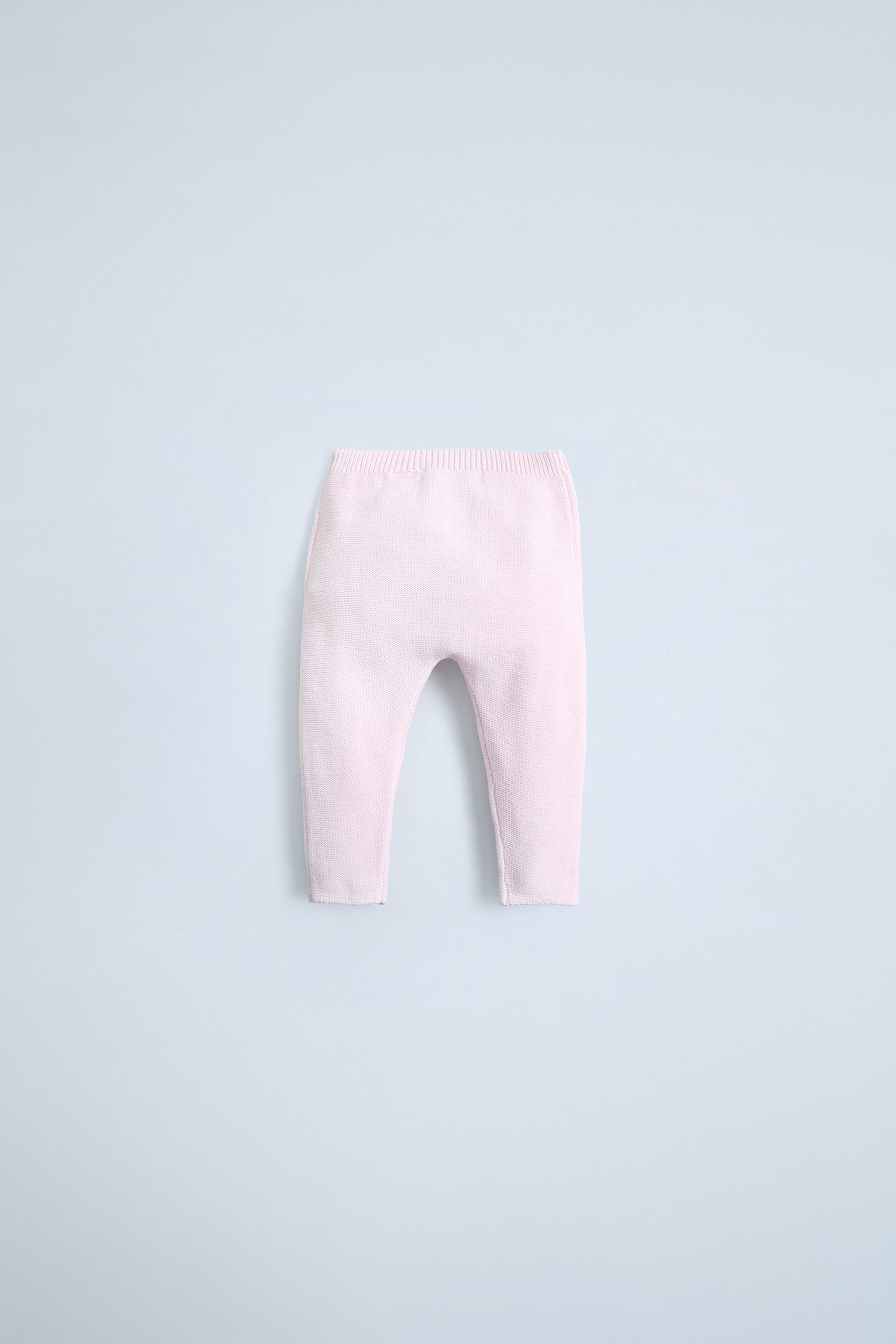 PANTALON EN MAILLE À FLEURS
