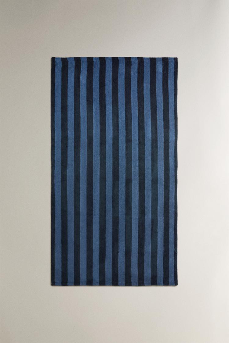 CONTRAST STRIPE BEACH TOWEL - Zara product image