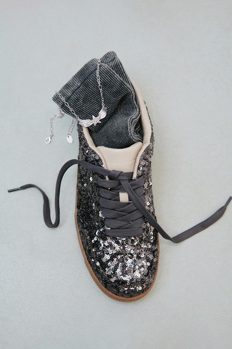 SEQUIN SNEAKERS - Zara product image