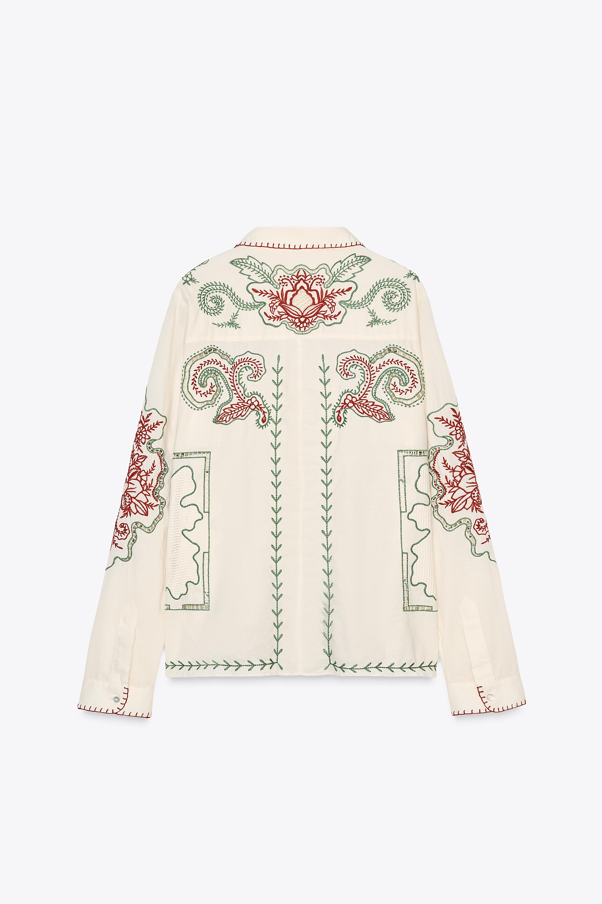 ZW COLLECTION EMBROIDERED SHIRT