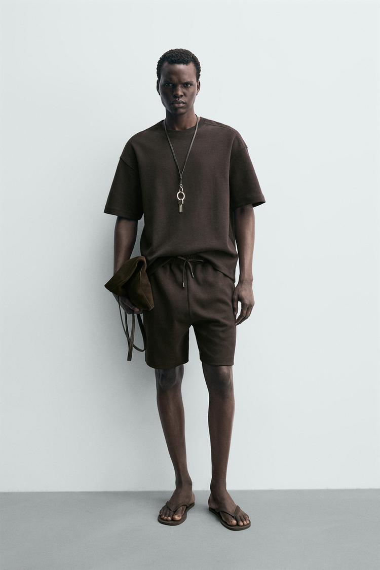 RELAXED FIT INTERLOCK SWEATSHIRT - Zara product image