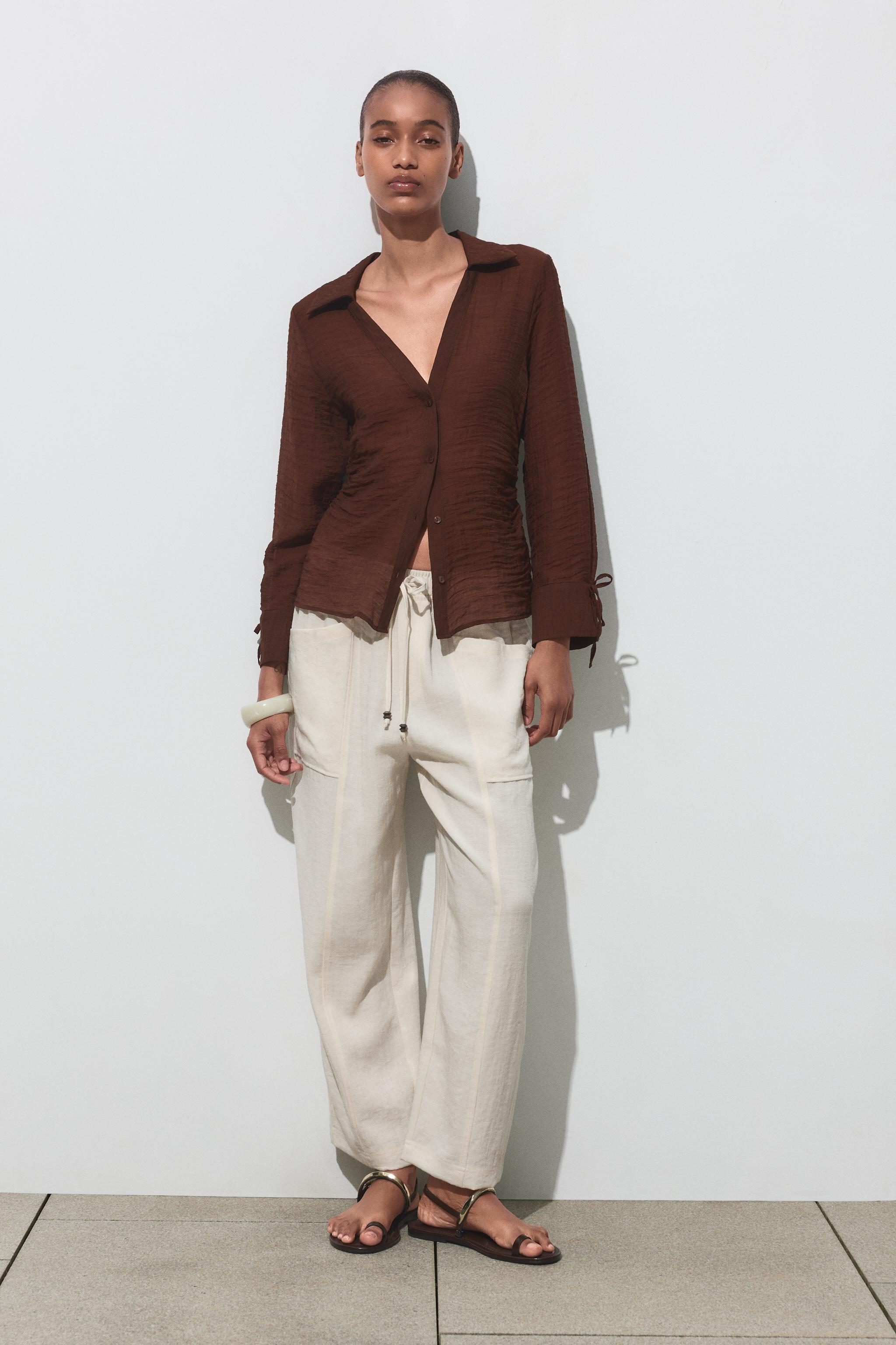 Zara RIGID WRINKLED KIMONO | Square One