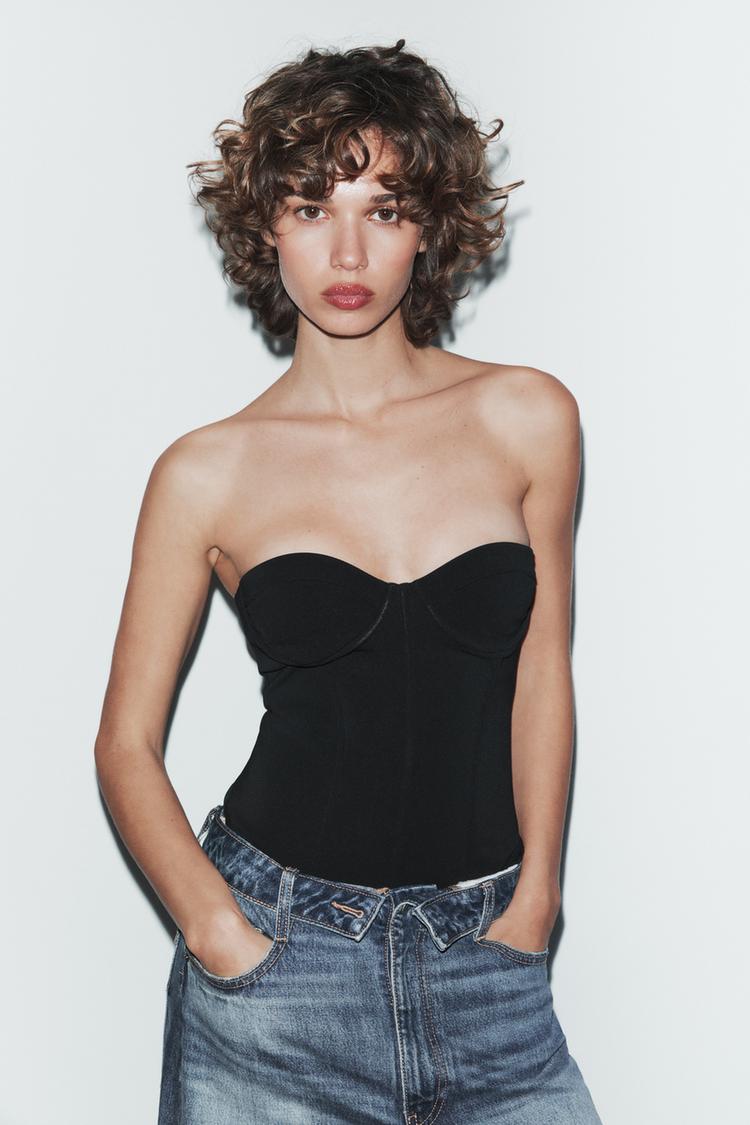 STRETCH KNIT CORSET - Zara product image