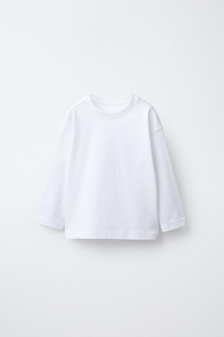 PLAIN MEDIUM WEIGHT T-SHIRT - Zara product image