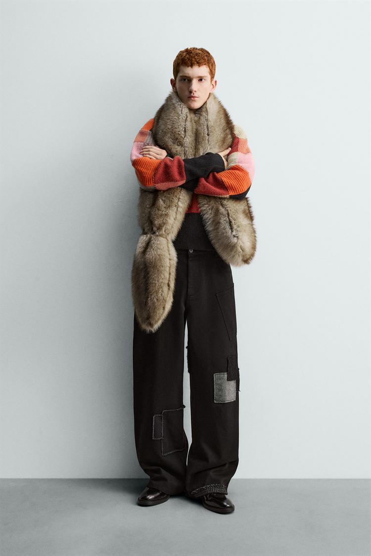 WIDE FIT PATCH PANTS HARRY LAMBERT FOR ZARA X DISNEY