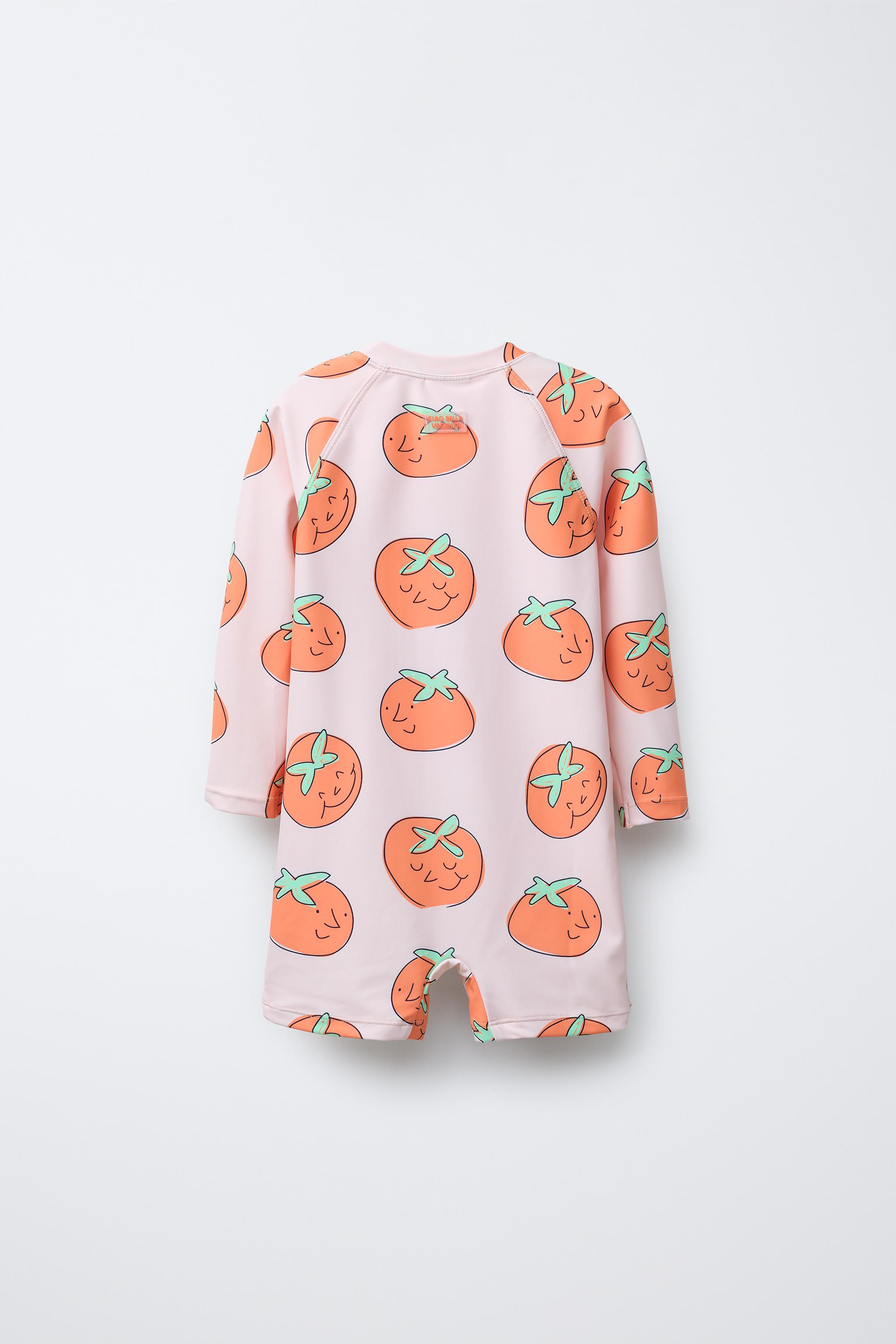 1-6 ANS/ COMBISHORT DE BAIN TOMATES