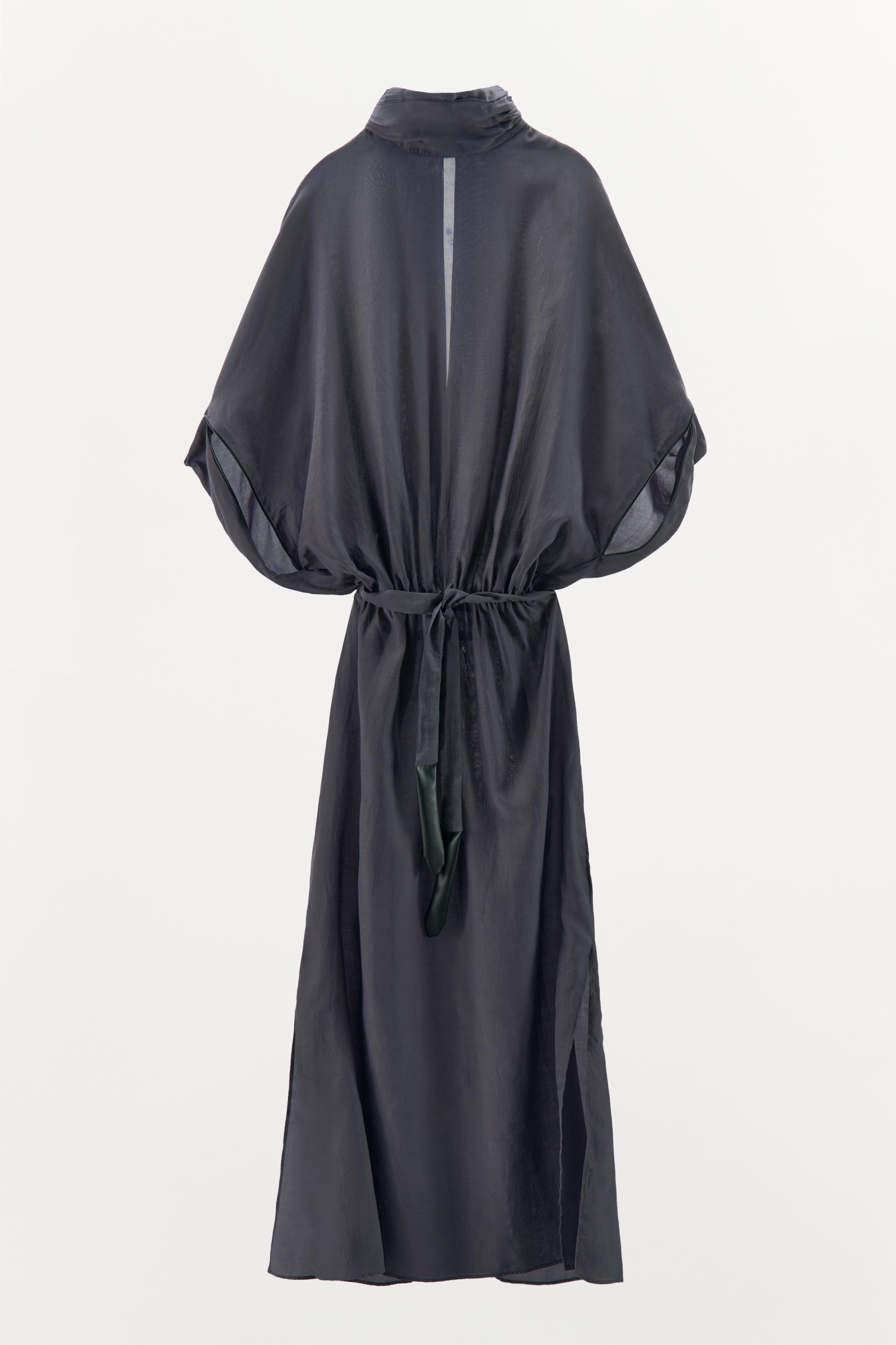 CONTRAST BELT DRESS