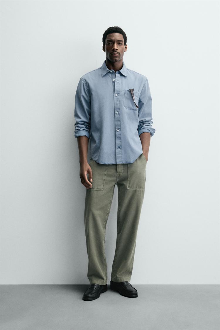 WASHED FLOWY SHIRT - Zara product image