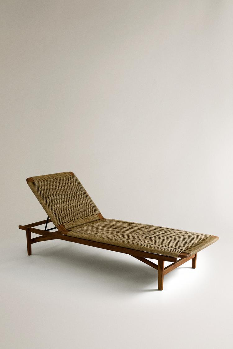 OUTDOOR TEAK LOUNGER - Zara product image