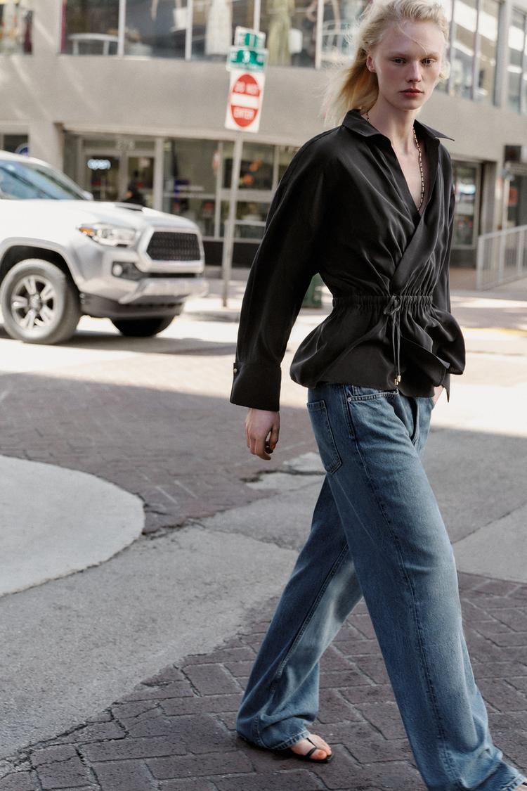 FLOWY SAFARI SHIRT - Zara product image