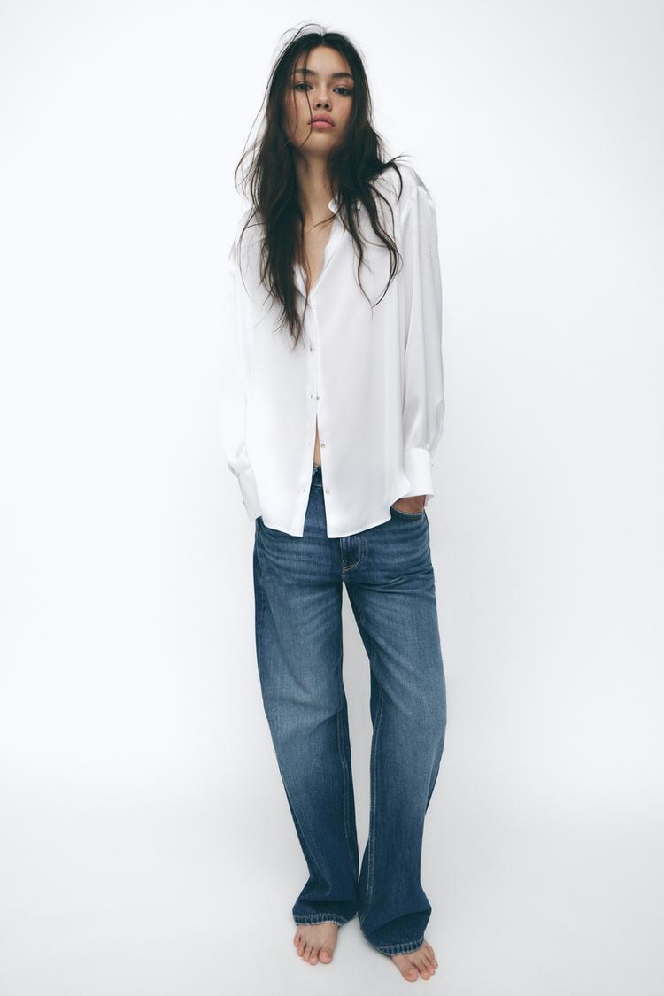 SATIN EFFECT SHIRT