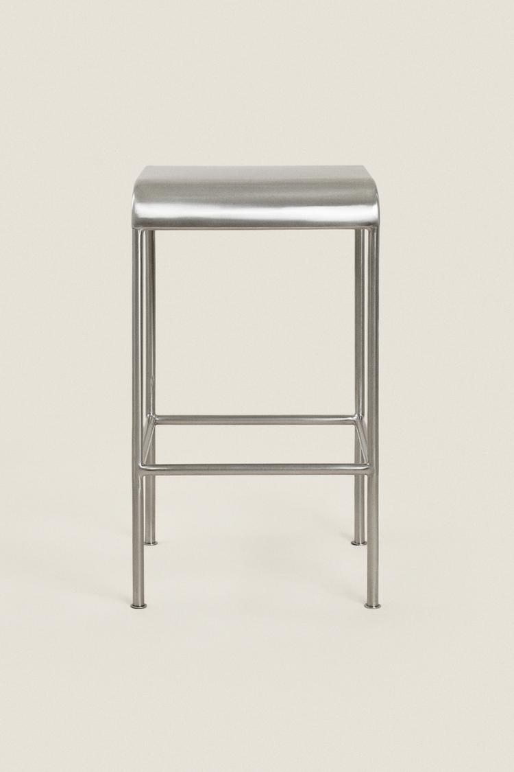 STAINLESS STEEL TALL STOOL - Zara product image