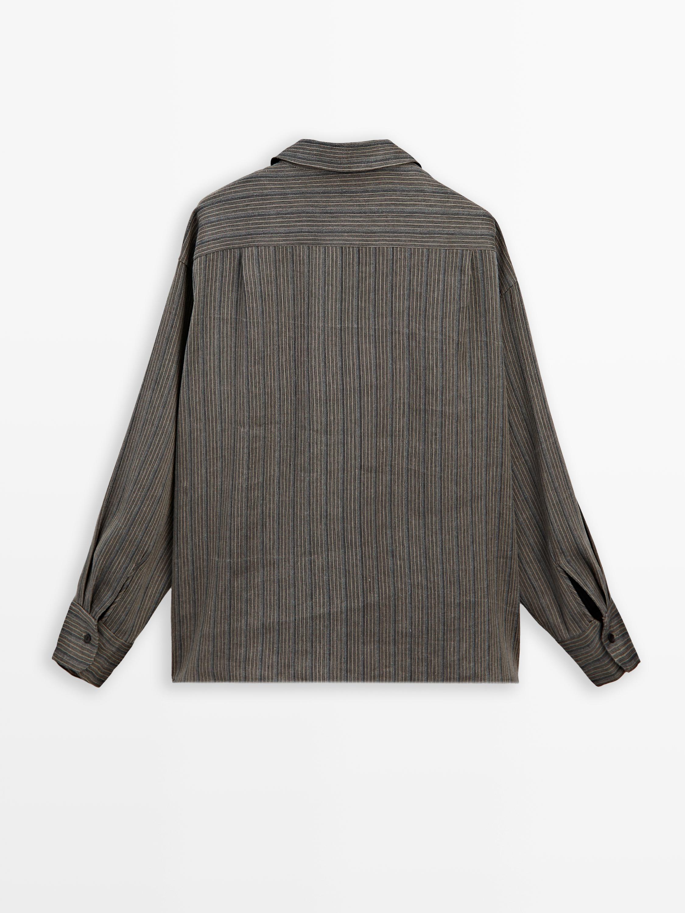 Striped flowing shirt