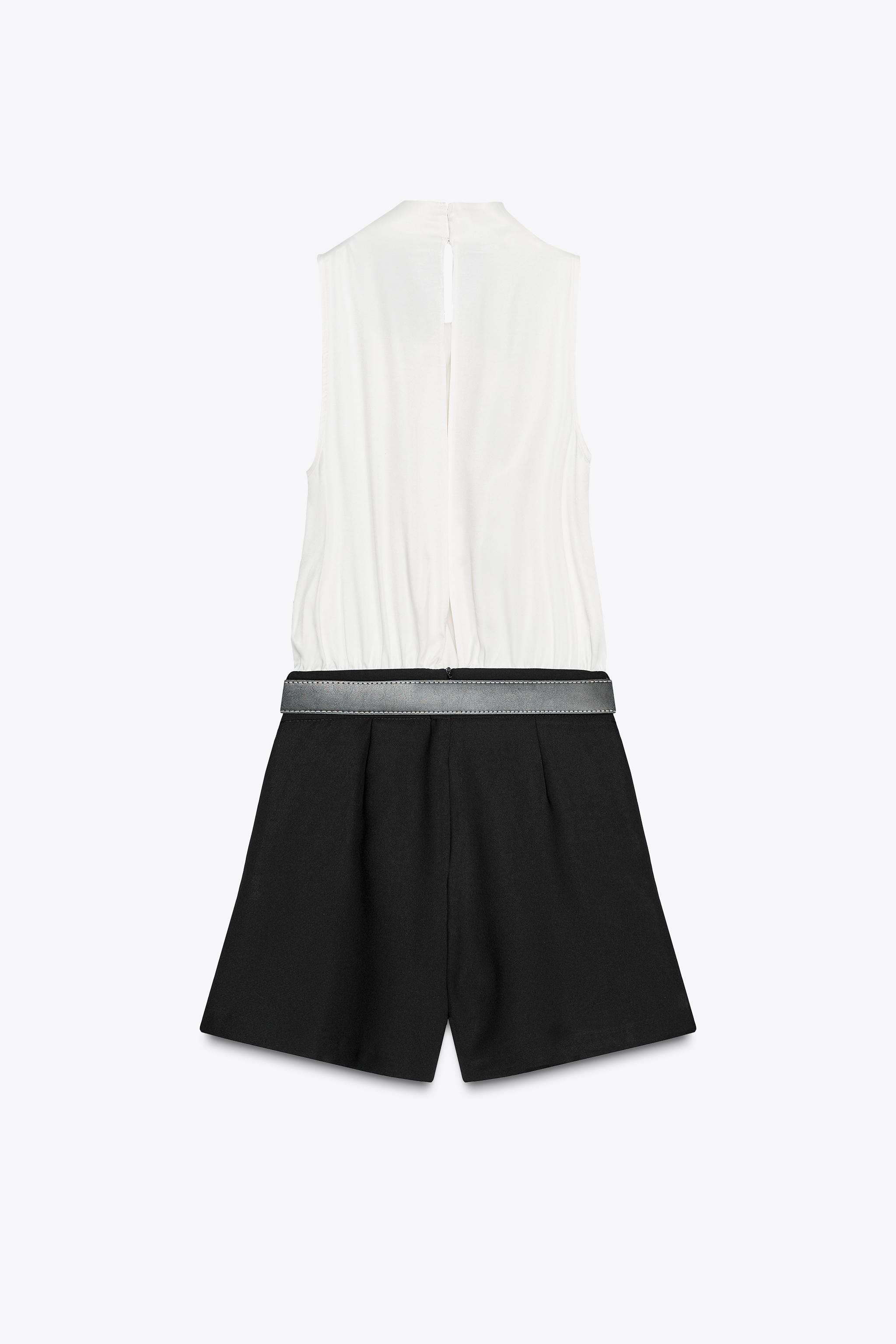 BELTED COMBINATION SHORT JUMPSUIT