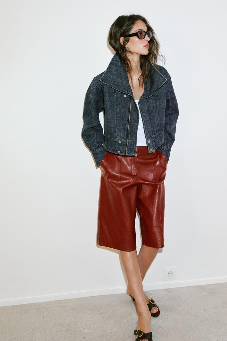 Z1975 CROPPED DENIM JACKET - Zara product image
