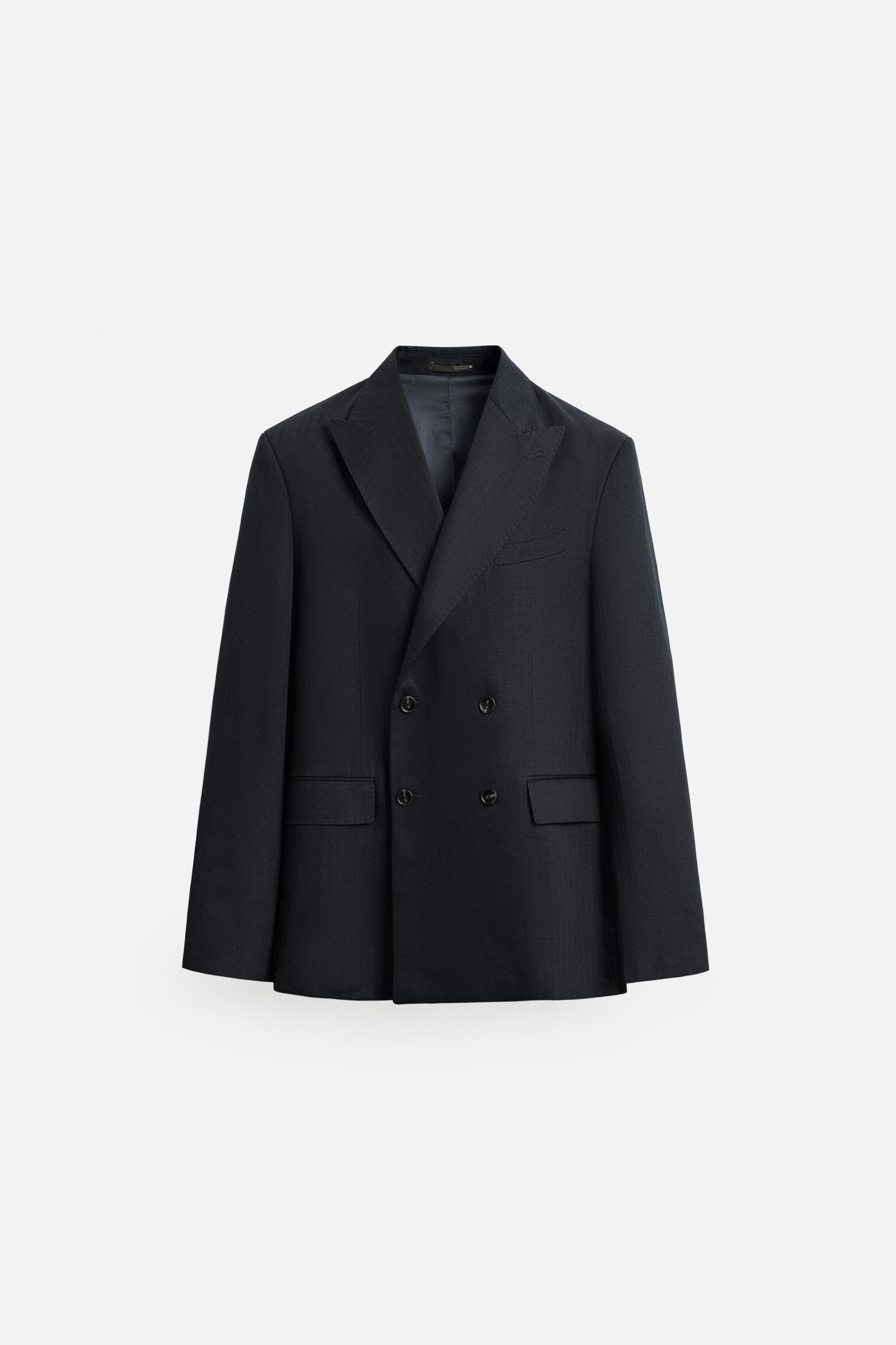 LINEN - COTTON HERRINGBONE SUIT BLAZER