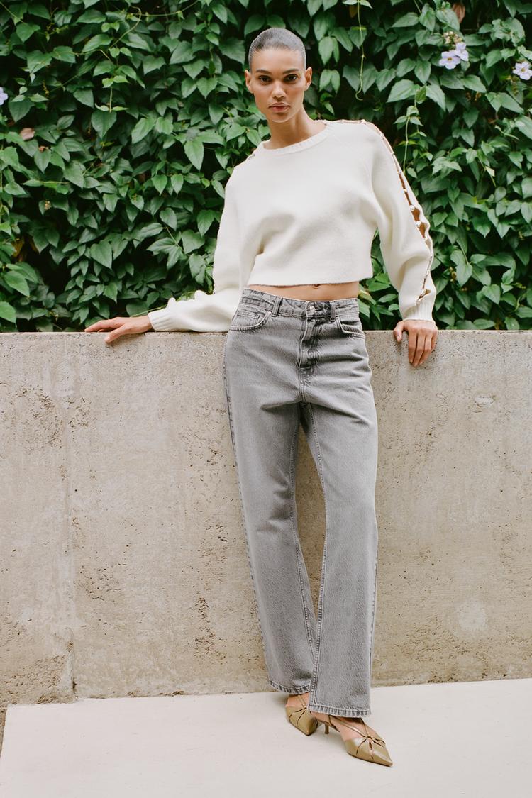 STRAIGHT LEG LONG LENGTH Z1975 JEANS WITH A HIGH WAIST