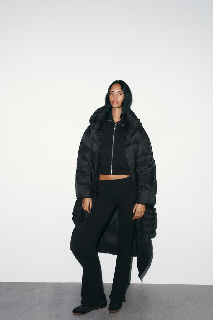 WATER REPELLENT PADDED ANORAK 70% DOWN 30% FEATHER HOODIE GLOVES - Zara product image