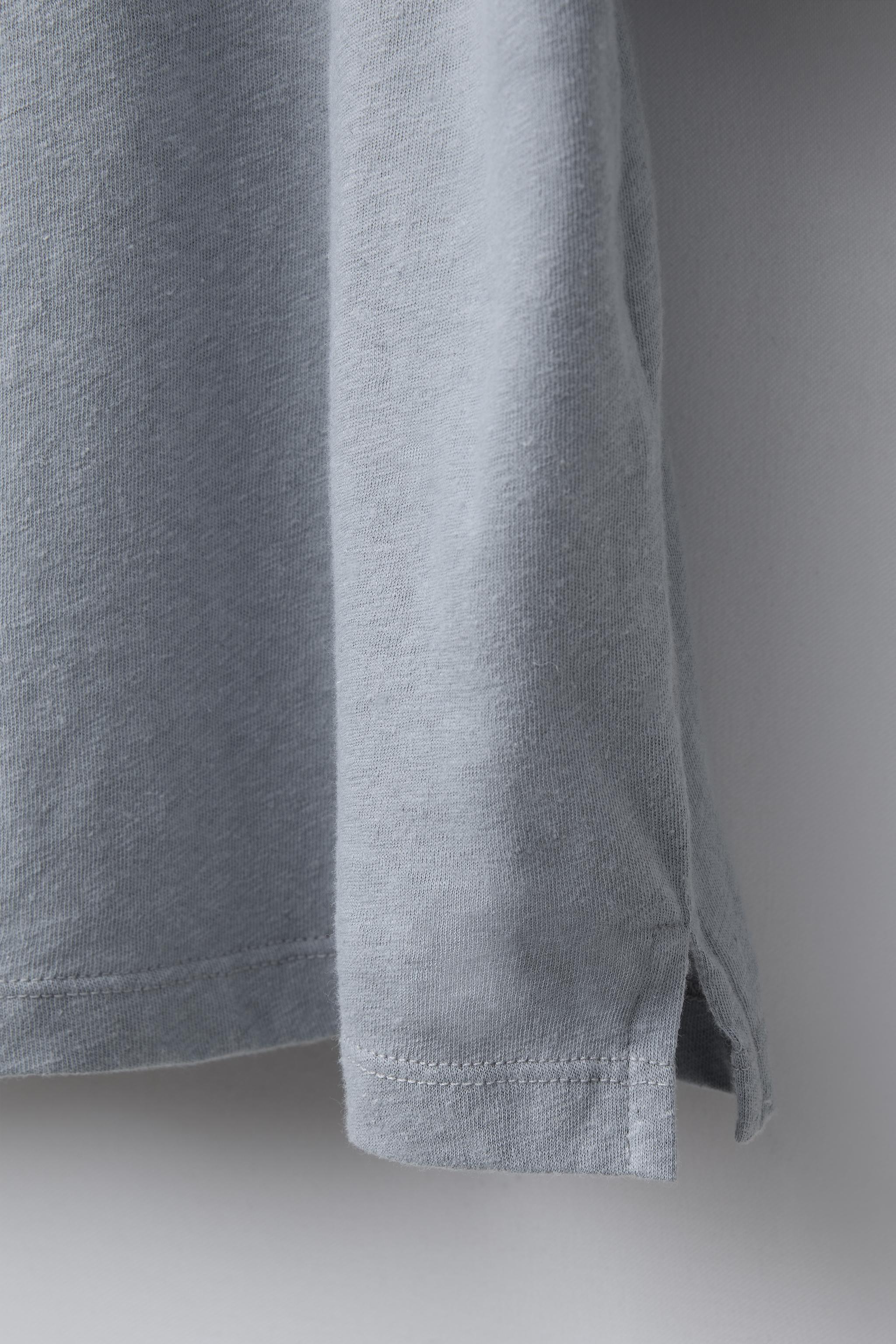 T-SHIRT AVEC COTON ET LIN INSCRIPTION