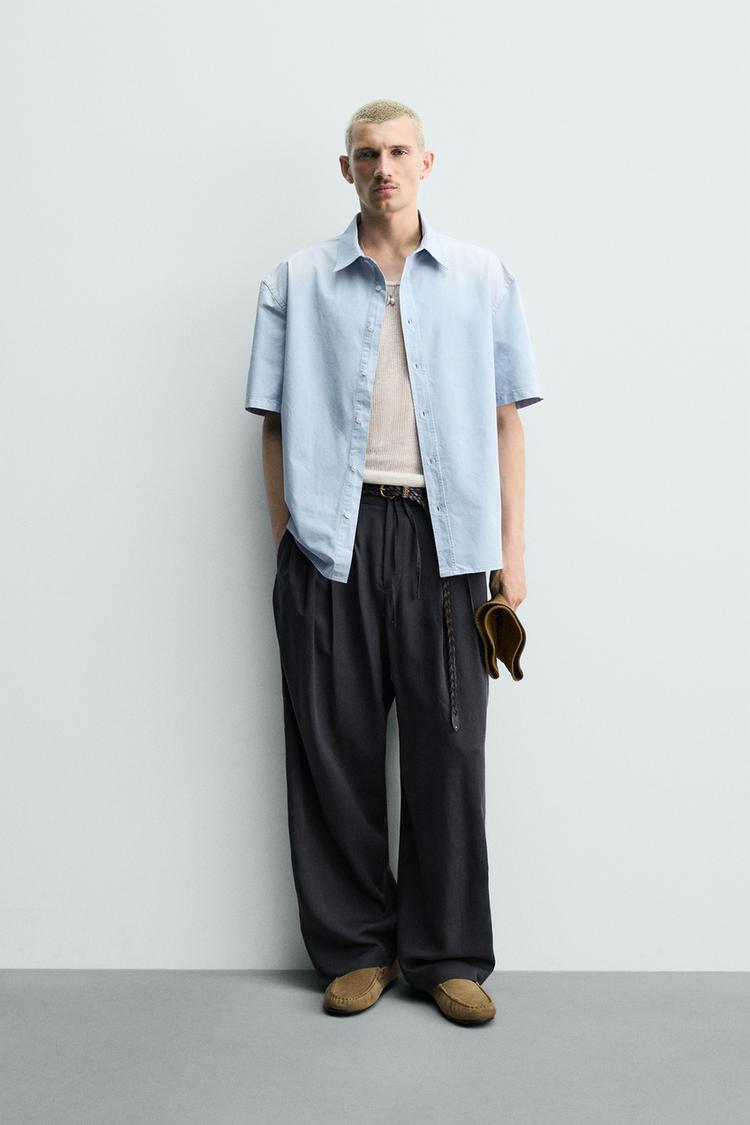 RELAXED FIT SPRAY WASH SHIRT - Zara product image