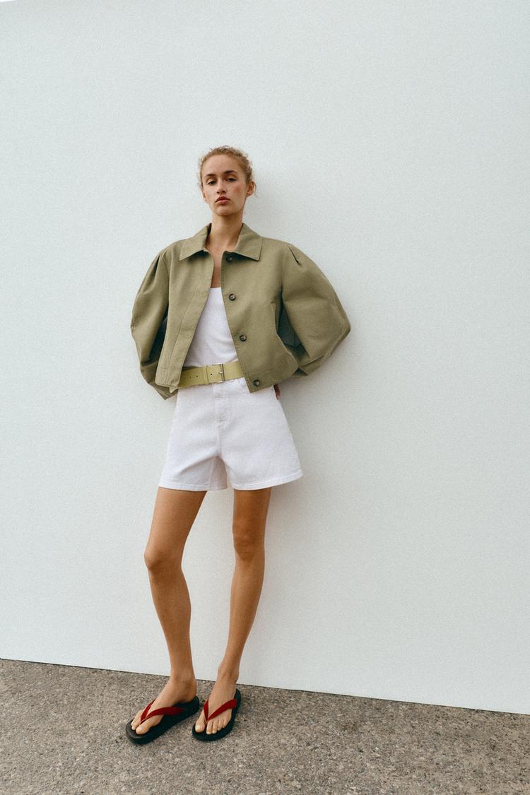 WASHED EFFECT SHORT JACKET - Zara product image