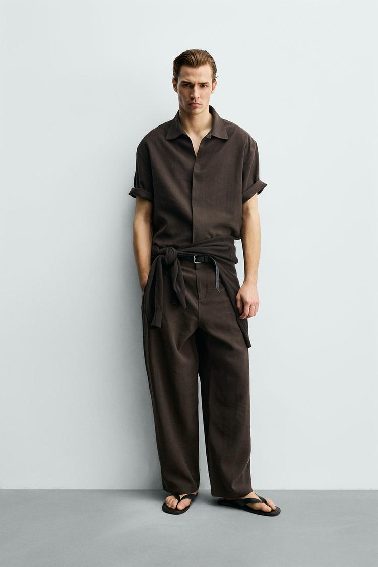 RELAXED FIT FLOWY SHIRT - Zara product image