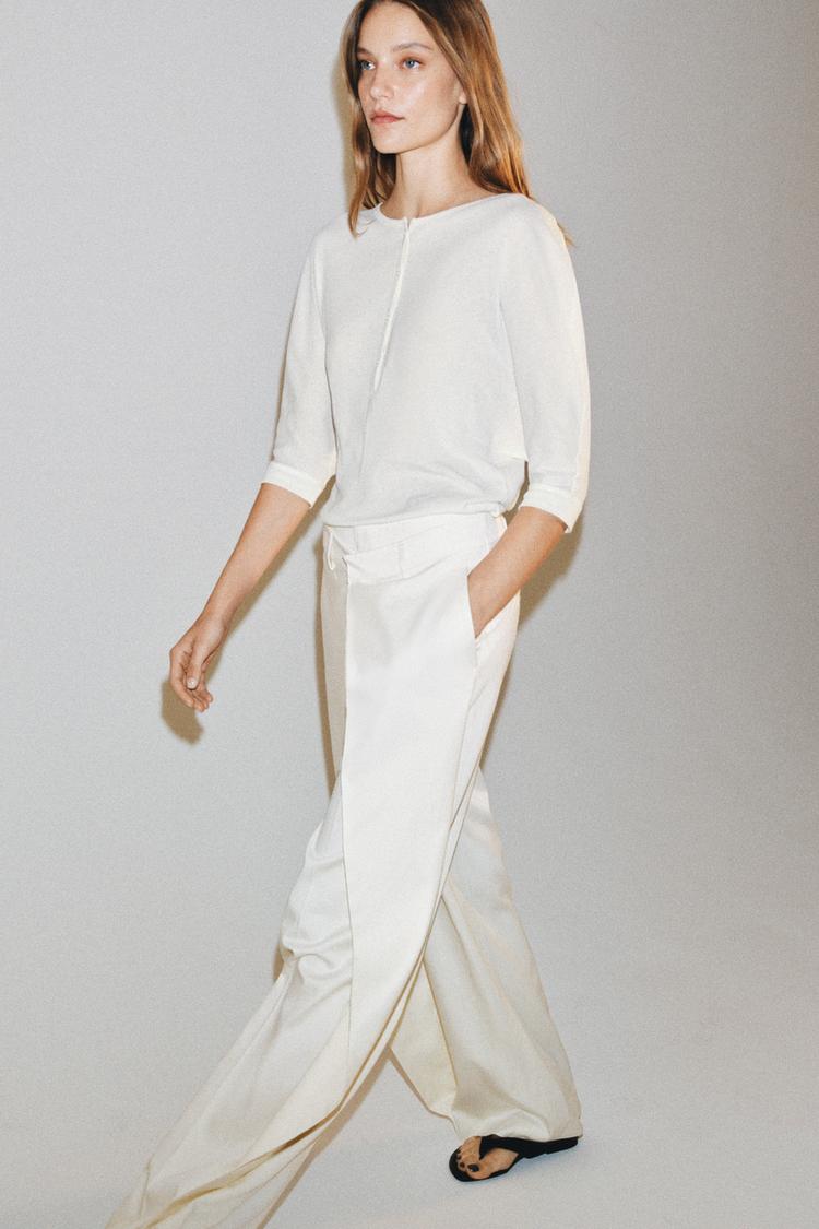 COTTON HENLEY SHIRT - Zara product image