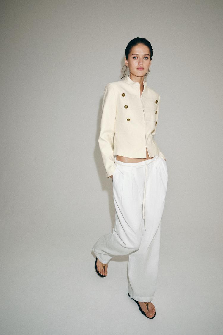 ZW COLLECTION FITTED BUTTON JACKET - Zara product image