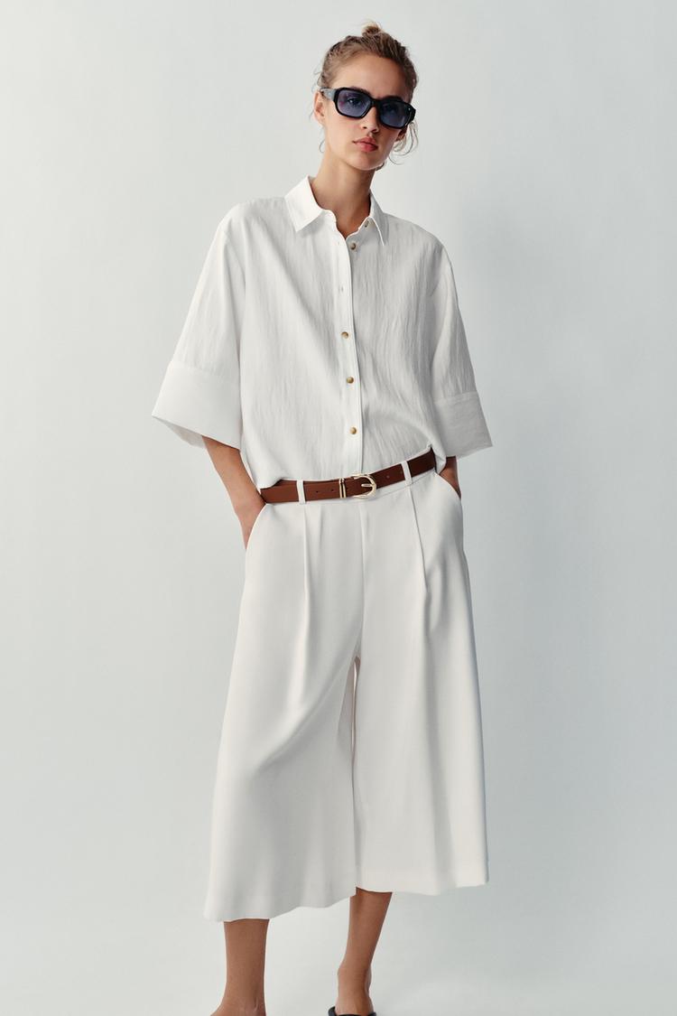 BELTED LONG BERMUDA SHORTS - Zara product image