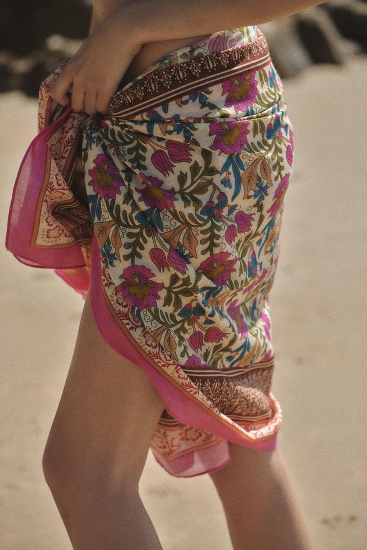 FLORAL PRINT SCARF - Zara product image