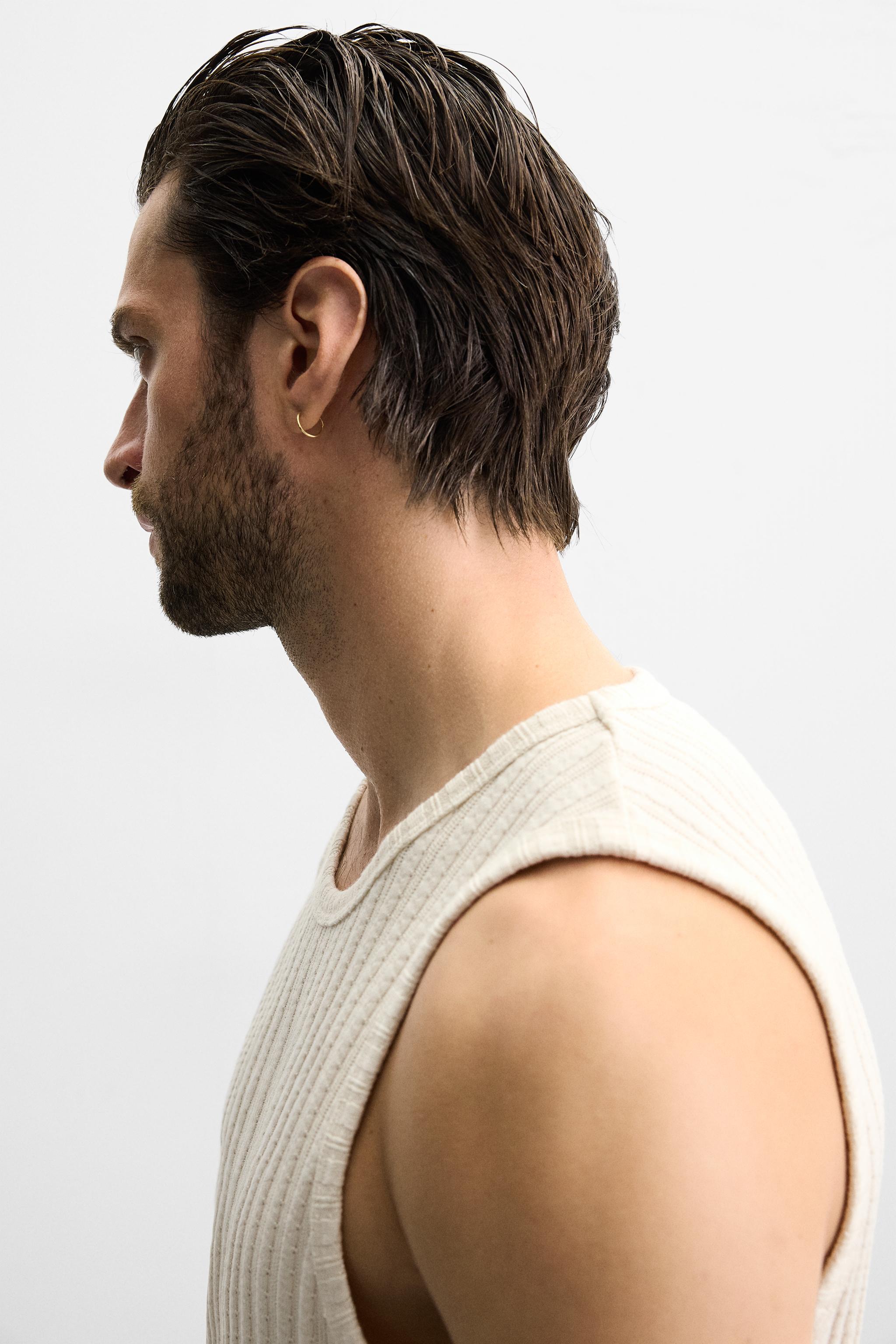 JACQUARD STRIPE TANK TOP