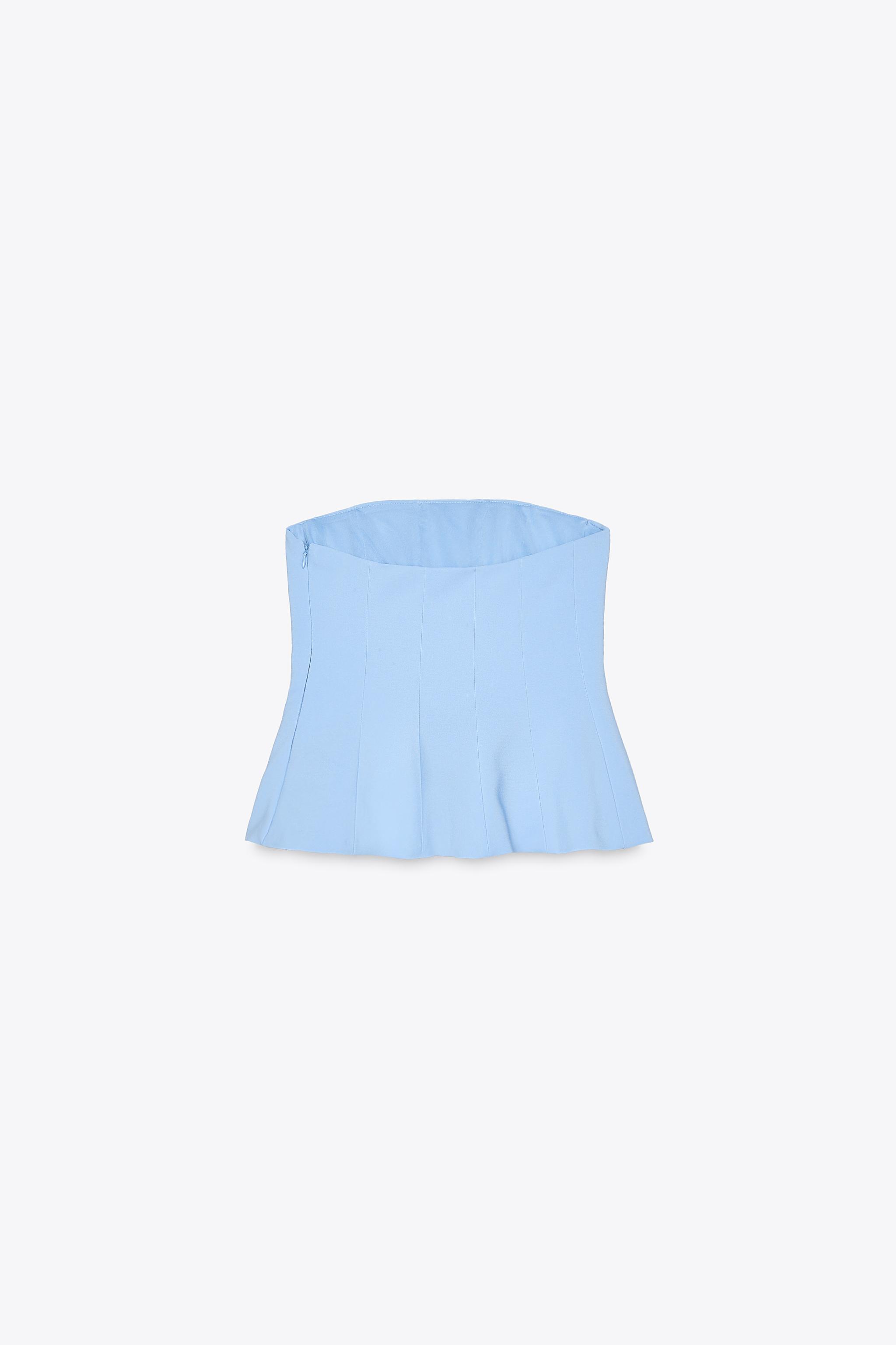 TOP BUSTIER PÉPLUM