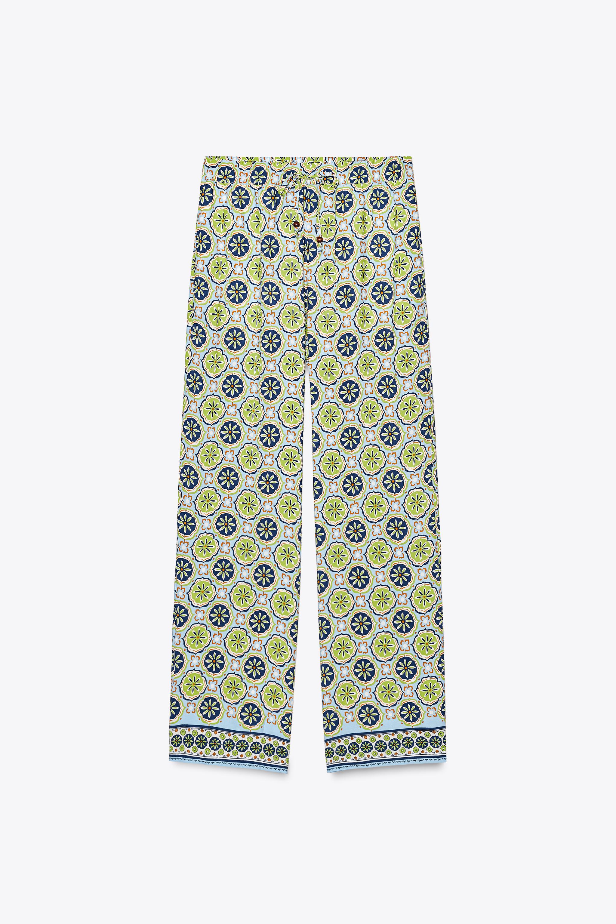 PANTALON LARGE IMPRIMÉ