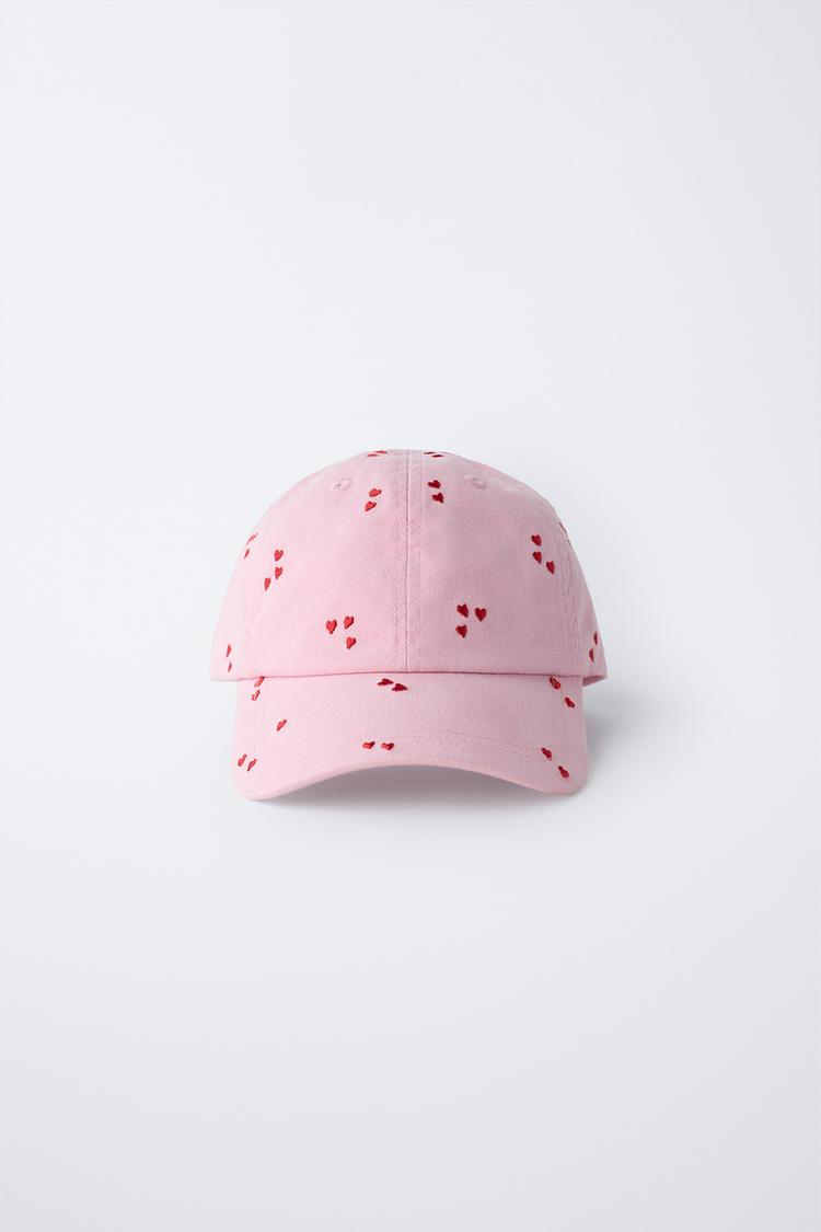 FLOCKED HEARTS CAP - Zara product image