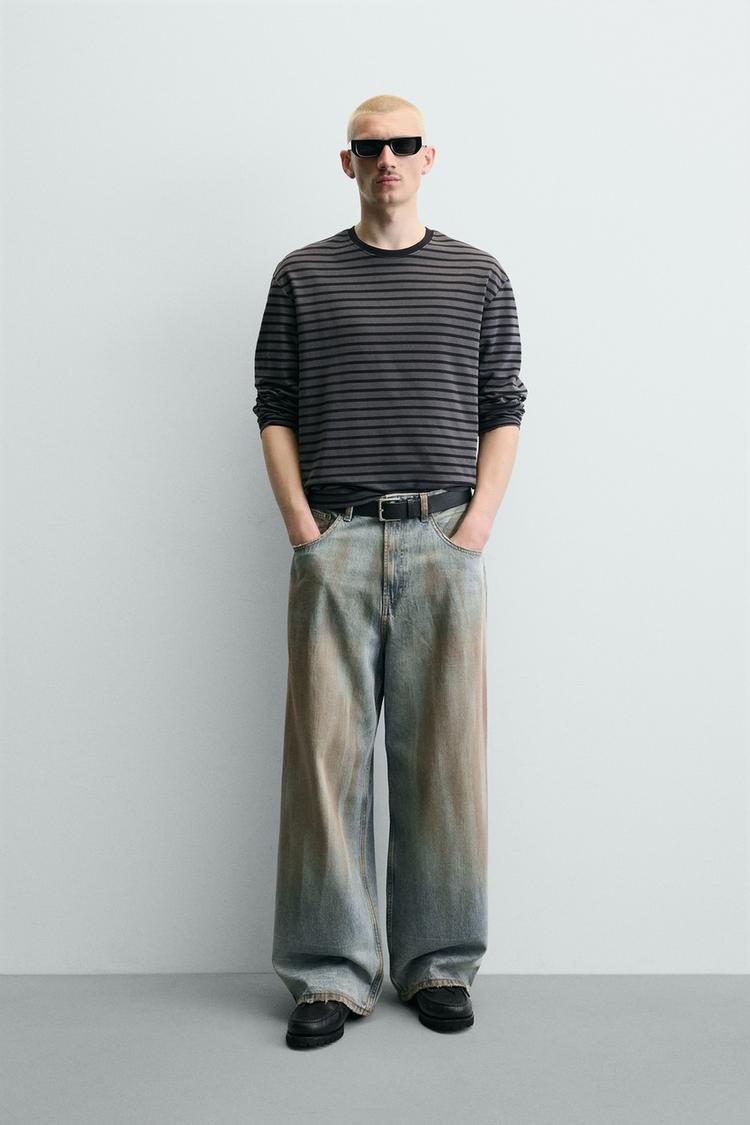 VINTAGE WASH BAGGY FIT JEANS - Zara product image