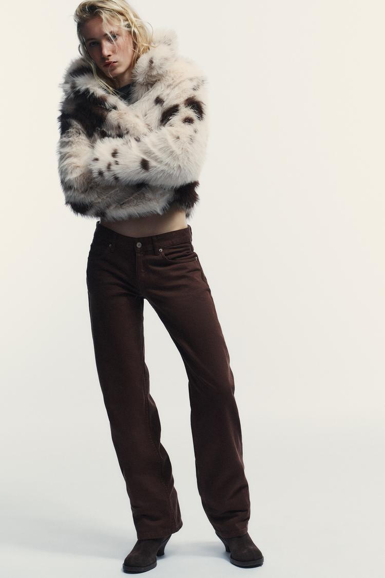 TRF WIDE LEG LOW RISE JEANS