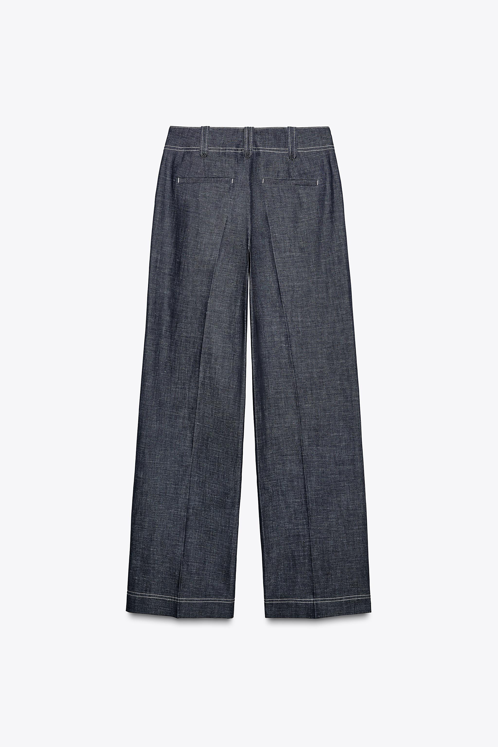 CONTRAST STITCHING PANTS