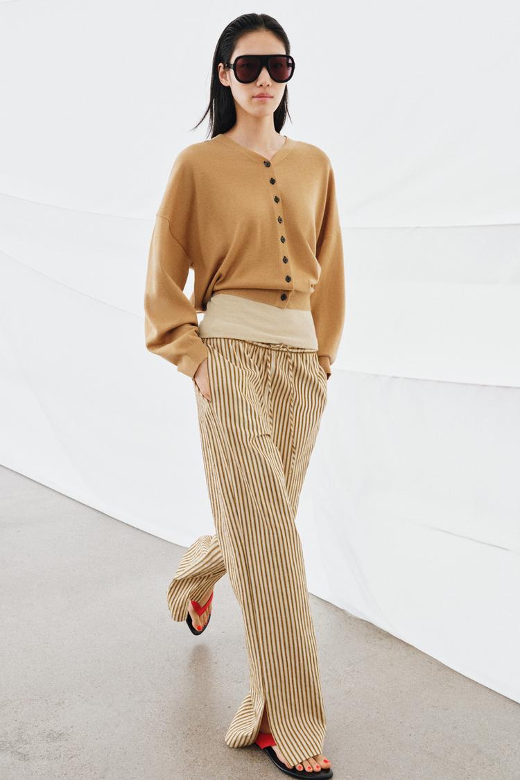 ZW COLLECTION STRIPED PAJAMA PANTS - Zara product image